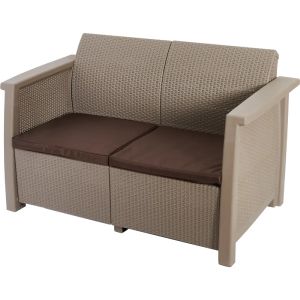Диван Keter Toledo Love Seat, 130 x 72 x 79 см, капучино