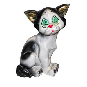 Фигура садовая гипс Кот 25х20 см