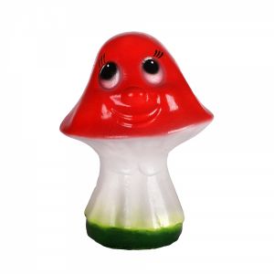 Фигура садовая гипс Гриб с глазами средний 260х180 мм