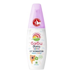 Спрей от комаров БЭБИДЭТА АКВА 100мл 2в1 х27