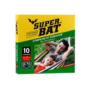Спирали от комаров SuperBAT Зеленые 10 шт