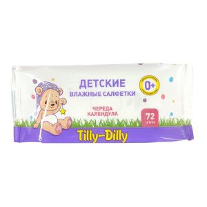 Детские влажные салфетки Tilly-Dilly Алоэ 72 шт