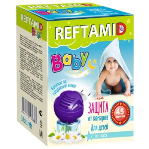 Жидкость от комаров Рефтамид Детский 45 ночей 2993 + фумигатор