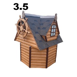 Домик на колодец деревянный №3.5