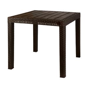 Стол садовый InGreen Rattan, 78,9 x 78,9 x 70,1 см, горький шоколад ING6183ГШК