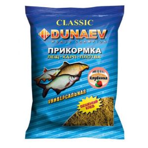 Прикормка «DUNAEV КЛАССИКА» 0.9кг Универсальная Клубника