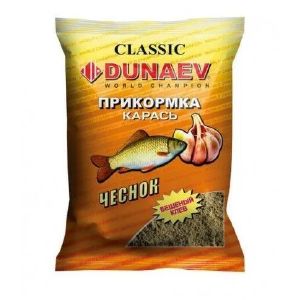 Прикормка «DUNAEV КЛАССИКА» 0.9кг Карась Чеснок Зеленая