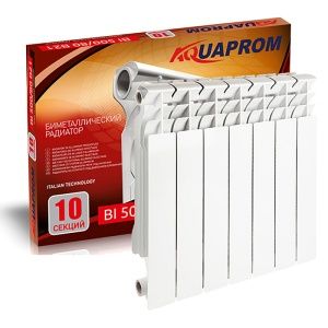 Радиатор биметаллический 6 секций AQUAPROM 350*80