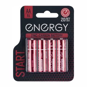 Батарейка Energy Start R6/4B, типоразмер АА, 4 шт