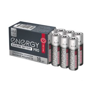 Батарейка Energy Pro LR03/16S, типоразмер ААА, 16 шт
