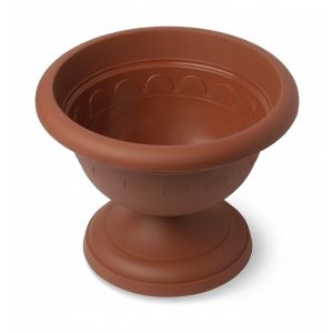 [С146Т] Вазон низкий Колывань 5.3л д30см терракотовый