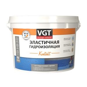 Гидроизоляция эластичная полимерная VGT Kontakt, 3 кг