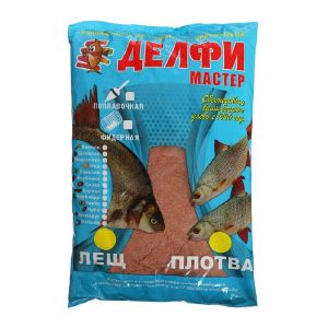 Прикормка DELFI «Мастер», летняя (новая формула), лещ-плотва, чеснок, красная, 800 г 9816654