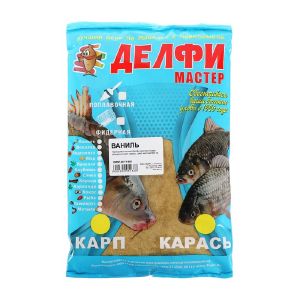 Прикормка DELFI «Мастер», летняя (новая формула), карп-карась, ваниль, желтая, 800 г 5054169