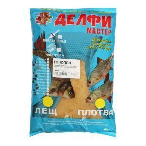 Прикормка DELFI «Мастер», летняя (новая формула), лещ-плотва, конопля, желтая, 800 г 9816648