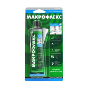 Герметик силиконовый санитарный Makroflex SX101, 70 мл, прозрачный