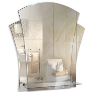 Зеркало MIXLINE Лилия 480*550 (ШВ) с полкой