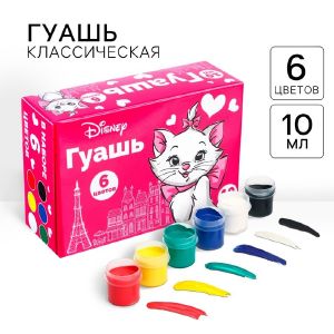 Гуашь 6 цветов по 10 мл, Коты-аристократы 7446990
