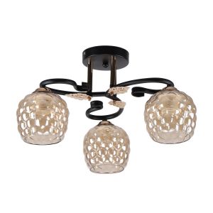 Люстра классическая ЭкономСвет 12146/3BK+FGD AMB