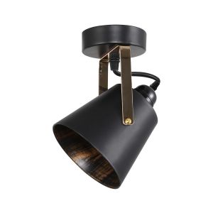 Спот настенный ЭкономСвет 10223/1BK+FG BK