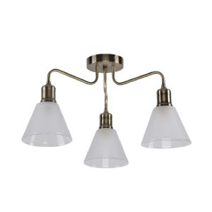 Люстра в стиле модерн ЭкономСвет 11034/3AB WT