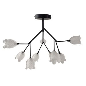 Люстра в стиле модерн ЭкономСвет 11112/9BK WT