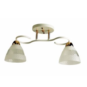 Люстра классическая ЭкономСвет 11173/2WT+FGD WT+CL