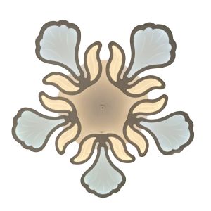 Люстра светодиодная 22210/5WT ЭкономСвет