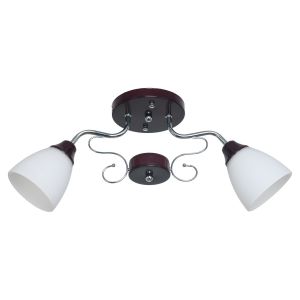 Люстра эконом 50640/2CR+BR WT ЭкономСвет