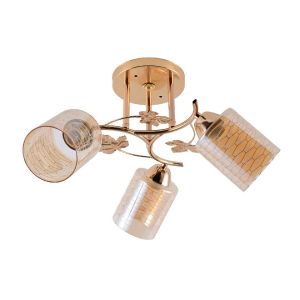 Люстра ЭкономСвет 12167/3FGD BR+WT