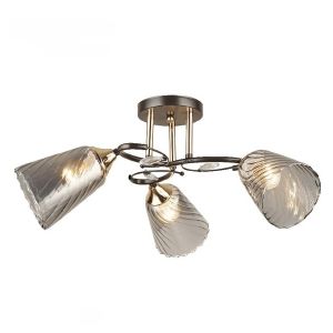 Люстра ЭкономСвет 12217/3BK+FGD GR