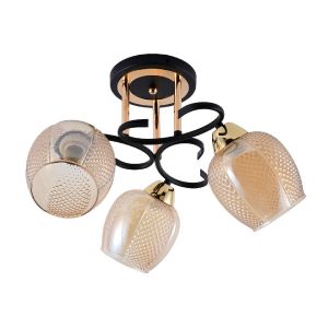 Люстра ЭкономСвет 12164/3MBK+GD BR