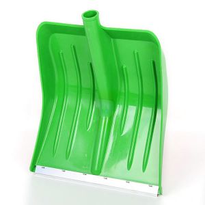 Лопата снеговая Метелица Люкс 430х490 мм Зеленая без черенка d32