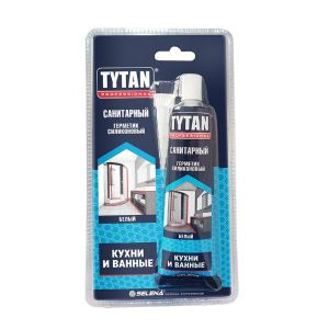 Силиконовый санитарный герметик Tytan Professional, 85 мл, белый