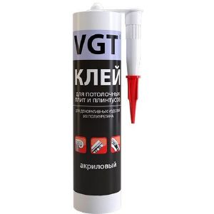 Клей для потолочной плитки и плинтусов VGT акриловый, 0,5 кг