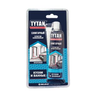 Силиконовый санитарный герметик Tytan Professional, 85 мл, прозрачный