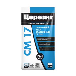 Клей для плитки Церезит (Ceresit) CM 17 Super Flex, суперэластичный, 5 кг