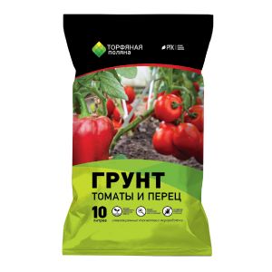Грунт для томатов и перцев Торфяная поляна 10 л