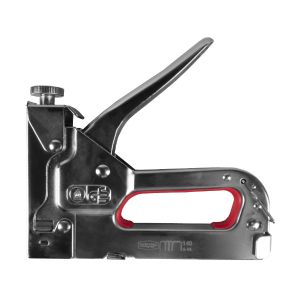 Строительный степлер Кедр Профи, тип 140 для скоб и гвоздей, хромированный корпус