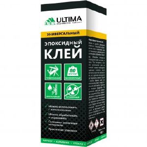 Клей эпоксидный ULTIMA 140 г на основе эпоксидной смолы