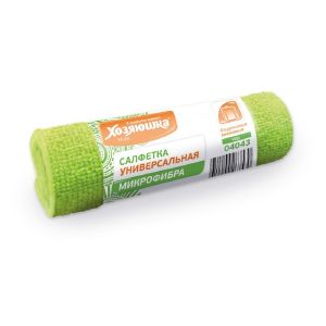 [04043] Салфетка универсальная «ХОЗЯЮШКА Мила» микрофибра 220гр/м2, 30*30 см, 1 шт.
