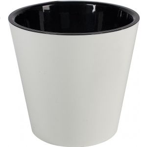 Горшок для цветов InGreen London D280мм, 10,5л c дренажной вставкой, белоснежный жасмин IG620810048